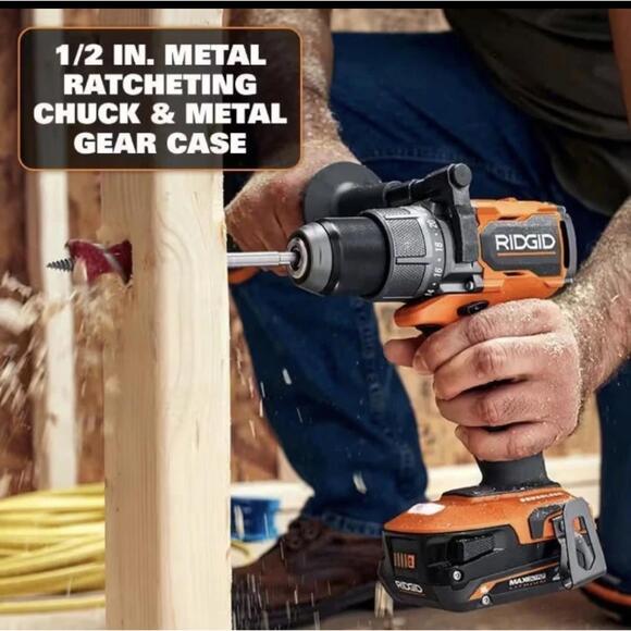 RIDGID 18V Brushless Cordless 1/2 in Drill/Driver Kit with 2.0Ah, R86115K - Picture 5 of 5